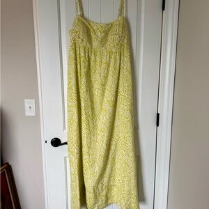 Lilly Pulitzer Bernadette Yellow Sleeveless Sundress Maxi